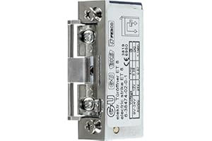 SN-TEC GU BKS Elektro-Türöffner Nr. ET8 mit Fallengleitdeckel, Radiusfalle, verstärkte Fallenfeder, mit Tagesentriegelung 9-24 V AC/DC, 100% ED