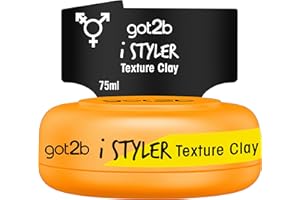 ‎GOT2B got2b iStyler Texture Clay Halt 4 (75 ml), Haarcreme für Männer verleiht einen coolen Matt-Effekt, Haarpaste für einen texturierten, matt definierten Style