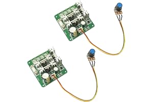 XOCOME Motordrehzahlregler, 6 V - 90 V Gleichstrom, Motorpumpe, CCMHCN, PWM, Drehzahlregler, 15 A, PLC, DC Motordrehzahlregler mit Drehknopf (2 Stück)