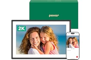 pexar cadre photo numérique 2K (développé par Lexar), écran tactile IPS antireflet de 11 pouces, cadre photo numérique Wi-Fi avec 32Go de stockage pour offrir, partager photos via l'application Frameo