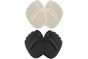 FDIT Thick Ball of Foot Cushions, 2 pares de gel antideslizante Metatarsal Foot Pads Blister Prevention & Improve Shoes demasiado grande para mujeres Herramientas para el cuidado de los pies