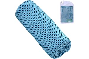 Kylhandduk, mjuk andningsbar snabbtorkande svettbsorberande mikrofiber cool handduk för sport, löpning, vandring, simning, yoga, golf, gymövning (40 "x12")