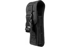 DONGKER Bolsa táctica para linterna, funda de antorcha LED Molle de nylon para Surefire 6p/g2/9p UltraFire 501B/502B/C1/501C Linterna para caza al aire libre