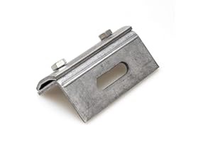 NAKA Dachfalzklemme aus Edelstahl PV Solarpanelen A2 Stehfalzdach PV Photovoltaik Solar Montage | Photovoltaik Klemme | Solarmodul-Klemme Montage von PV Solarpanelen für Stehfalzdach 100x45x45 mm