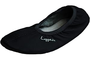 Lappade Chaussures de Sport, Chaussure de Ballet, Ballerine, Pilates, Yoga, Danse avec Semelle en Cuir Taille 28-46