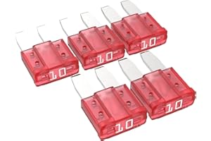 AUPROTEC Micro 2 fusibili per auto fusibili a punto piatto MikrOTO II 5 - 30 A selezione: 10 A rosso, 5 pezzi