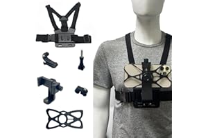 DOCACHE Soporte Movil Pecho, Pechera para Grabar con el Movil, Arnés Montaje de Correa, Cinturón Compatible con Gopro Hero 10 Hero 9 Cámara,para Escalar, Andar en Bicicleta, Caminar (Correa de Refuerzo)