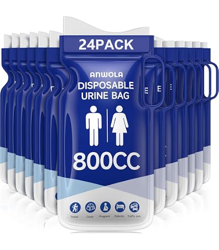 KIMISS Orinatoio Portatile Per Auto E Campeggio - Dispositivo Per Minzione D'Emergenza Unisex (Uomo E Donna) In PP E Silicone, Riutilizzabile E Facile Da Pulire