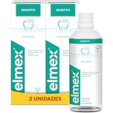 Elmex Sensitive, Sensitive Teeth Mouthwash, Pack 2x400ml | Amine Fluoride Mouthwash, 3x greater tooth decay, Protective layer