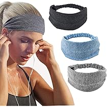 Bandeau Sport Bandeau élastique Absorbant La Sueur Pour Hommes Et Femmes,bande Grise Bandana Homme