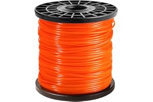 CHRORINE Trimmerfaden Mähfaden 2,4 mm x 100 m Rund Nylonschnur Nylon Faden für Freischneider Motorsense Zubehör
