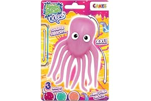 CRAZE MAGIC SLIME Lysande Bläckfisk Multicolor med Glitter – Sensorisk Leksak för Barn Fluorescerande