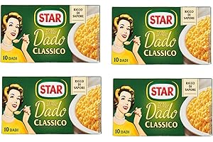 Star "Il Mio Dado Classico" cubos de caldo de sabor clásico, paquete de 4 cajas de 10 cubos, 10 g cada cubo