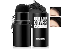 Boobeen Hairline Shadow Powder Stick, Hair Root Concealer Powder, Hair Touch Up Powder with Sponge, Instant Cover up Hair Powder for Thinning Grey