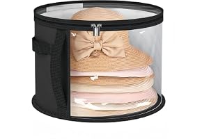 HINAYOSAN överdimensionerad klar hatt förvaringsväska, hattorganisatör, rymmer upp till 7 kepsar cowboyhatt organiserare för