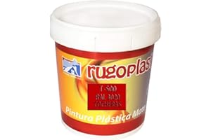 Rugoplast - Pintura roja señalización plástica mate ideal para señalizar cocheras, garajes... T-500, Rojo Ral 3020, 750 ml