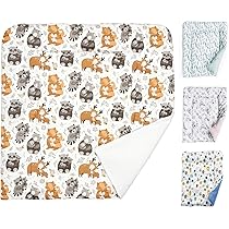 Kisangel Wickelunterlage Bezug 81x41cm - Waschbarer Baumwollbezug Für Wickeltisch