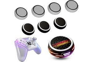 ‎MATOSAN MatoSan 8 Stück Black & White Thumbstick Kappen – Kompatibel mit PS5 & PS4 Controllern – Silikon Aufsätze für mehr Präzision und Halt – Gaming Zubehör für besseren Grip