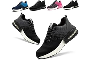 Bawalon Buty robocze, lekkie, męskie, damskie, antypoślizgowe, sportowe, ze stalowymi noskami, oddychające, ze stalowym noskiem, buty robocze