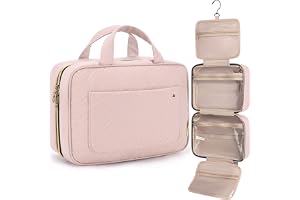 Bagsmart Necessär för resor, för upphängning, necessär dam för make-up, toalettartiklar..., ROSA, M