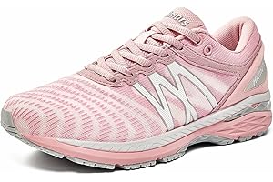 HITMARS Zapatillas Running Hombre Mujer Zapatos Deportivos Correr Deporte Gimnasio Caminar Trail Running Ligeras Antideslizantes Transpirables Casual Zapatos Negro Blanco 36-47 EU