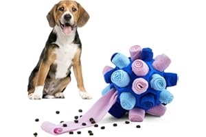 Larimuer Palla da fiuto per cani, Giocattoli Puzzle per Cani giocattolo interattivo Portatile, giocattolo per l'alimentazione per cani di piccola, media,taglia(Blu Mitico)