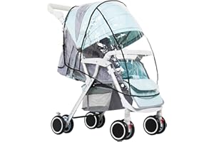 ZQUINTUPLIAN Universal Rain Cover for Pram,Pram Rain Cover,Rain Cover for Pushchair,Travel Weather Shield for Windproof,Water Proof, Dust and Weather Protection Rain Cover for Stroller
