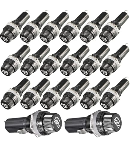 Sourcing Map Cartouche Fusibles à Tube En Céramique 1A AC