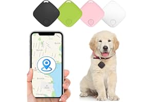 HDAKDDHG 4 localizzatori di chiavi, localizzatore intelligente di oggetti Bluetooth con promemoria di allarme anti-smarrimento, etichetta Bluetooth compatibile con Android e iOS, adatto per bambini animali