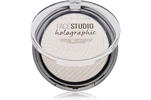 MAYBELLINE New York - Polvo Iluminador Holográfico Master Holographic Tono 050 Blue Universal Todo Tipo de Pieles - 8 gr