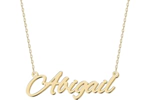 UMAGICBOX Exquisite Personalized Name Necklace|Choose from 14 Font Styles|Customizable 18K Gold Plated Stainless Steel & Sterling Silver Pendant|Unique Gift for Her