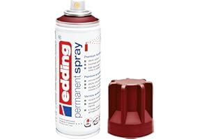 edding 5200 Spray Permanente, Rosso Porpora Opaco, 200 Ml, Vernice Acrilica Premium per Dipingere e Decorare Vetro, Metallo, Legno, Ceramica, Plastica, Tela, Smalto Acrilico, Vernice Spray