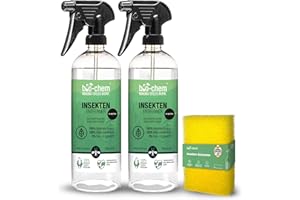 ‎BIO-CHEM CLEANTEC bio-chem Insekten-Entferner 2x 750 ml I pH-neutral I Insektenreiniger und Vogelkot-Entferner für Auto, Motorrad oder Wohnmobil I Ideal als Vorreiniger zu Autoshampoo, Glasreiniger und Felgenreiniger