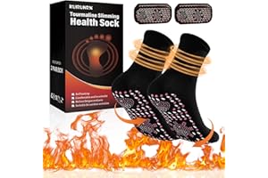 KUIRUNRX® Calcetines Calefactables, Calcetines de Calentamiento Automático, Calentadores de Dedos 1 Pares Calentadores de Pies, Negro Calienta Pies para Esquiar, Escalar, Andar en Bicicleta