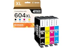 COLORAN 604XL Cartucce Compatibili per Epson 604 XL Multipack per Expression Home XP-2200 WF-2930 XP-2205 XP-4200 XP-3200 XP-3205 XP-4205 WorkForce WF-2910 WF-2935 WF-2950 (4-Pack)