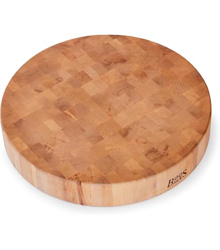 Runder Hackblock Aus Thermobuche – 40 X 5 Cm, Massiv & Geölt