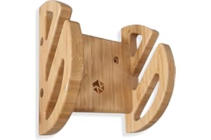 Enhanc3d Designs Bambusowy stojak na deskorolkę – nowoczesny i wytrzymały design – wieszak ścienny na deskorolkę – uchwyt ścienny – zaprojektowany w Europie.