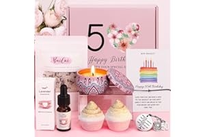 BAICAI Bath Sets 50th Birthday Gifts for Women, Unique Skin Care 50th Birthday Hampers for Her Happy 50th Birthday Pamper Gifts for 50 Year Old Women, 50th Birthday Presents Ideas for Best Friend, Sister