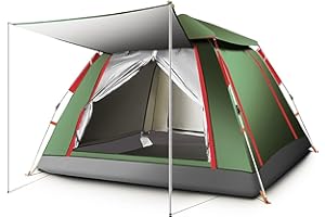 Fit4home 3 Man Pop Up Tent - Lightweight Family Dome Tents for Camping 3 Person Adults/Three People/Berth with Porch Awning Water Resistant 1500-2000mm Easy Quick Pitch | LMLC-23