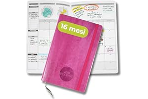 LIFE PLANNER PLAN IT, DO IT! Life Planner, Agenda Motivazionale Made in Italy, Agenda 16 Mesi, da Settembre 2025 a Dicembre 2026, Planner Settimanale e Mensile, Spazi Dedicati a Pensieri e Riflessioni (Dark Pink)