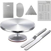 Piastra portante rotante in lega di alluminio resistente, piatto girevole rotondo, supporto per esposizione torta al forno, adatto per supporto da tavolo, opzionale 4 6 8 10 (10 pollici*H8.5MM Piastra portante rotante in lega di alluminio resistente, piatto girevole rotondo, supporto per esposizione torta al forno, adatto per supporto da tavolo, opzionale 4 6 8 10 (10 pollici*H8.5MM