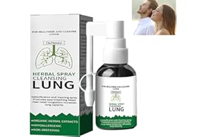 GNAUMORE Moisturizing Lung Spray,Herbal Nasal Cleaning Spray,Moisturizing Throat Nose Care Spray,Spray for Throat and Nose Smoothing Moisturizing Throat Nose Care Spray for Clear Nasal Congestion