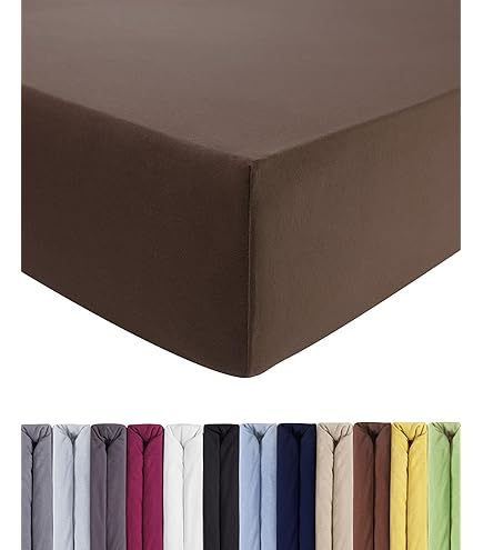Schlafgut Pure Boxspring Spannbettlaken – Aus Bio-Baumwolle, Bis 40 Cm Matratzenhöhe