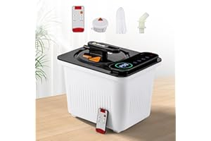 CGOLDENWALL Sauna à Vapeur Portatif 4L, Générateur de Vapeur avec 10m Télécommande, Contrôle par Écran Tactile, Adapté à Tente de Sauna, 2000W