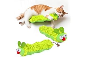OSDUE 2 Stück Katzenminze Spielzeug, Interaktives Spielzeug für Katzen, Katzenspielzeugs Selbstbeschäftigung, Weiches Katzenkissen, für Katzenzahnhygiene & Aktivität