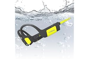 LOBKIN Auriculares conduccion osea Bluetooth 5.3 inalámbricos - IP68 Resistentes Auriculares Deportivos Abiertos con Reproductor de MP3 de 32GB para Natación, Ciclismo, Correr