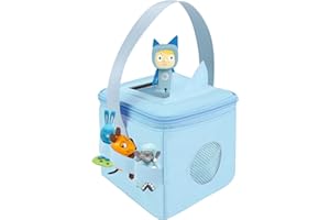 Annmore Pochette pour Toniebox et Figurines Français, Bleu
