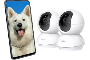 TP-Link Tapo C200P2 | Zestaw 2 kamer Wi-Fi do monitoringu domowego 1080p | Obrotowa głowica | Tryb nocny | Dwukierunkowe audio | Kompatybilne z Alexa i Google Home