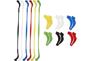 HONGXIN-SHOP Brillenband Ohr Haken Rutschfeste Sportbrillen Kette Elastisch Silikon Gürtelhalter mit Ohr Haken für Kinder Erwachsene Mehrfarbig 6 Stück