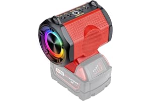 TAINGWEI Przenośny bezprzewodowy głośnik do akumulatora Milwaukee M18 18 V, bezprzewodowy mały głośnik na plac budowy, do domu i na imprezę (bateria nie wchodzi w zakres dostawy)